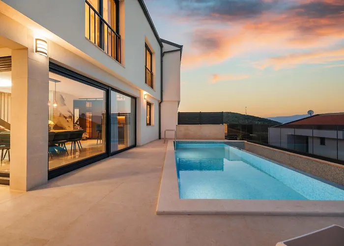 Sunset I With Private Pool And Beautiful Sea View Villa Vrbnik (Primorje-Gorski Kotar)