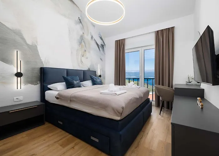 Willa Sunset I With Private Pool And Beautiful Sea View Vrbnik (Primorje-Gorski Kotar)